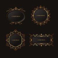 set of elegant  frame design vector