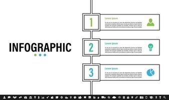 Infographic design template with business concept vector