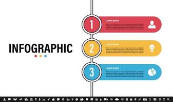 Infographic design template with business concept vector