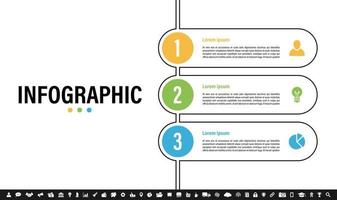 Infographic design template with business concept vector