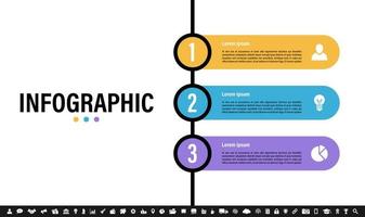 Infographic design template with business concept vector