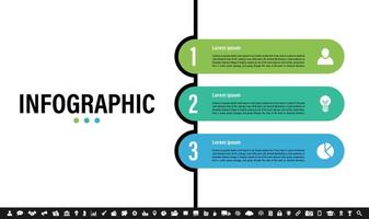 Infographic design template with business concept vector