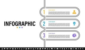 Infographic design template with business concept vector