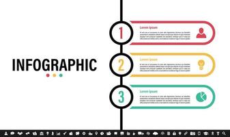 Infographic design template with business concept vector