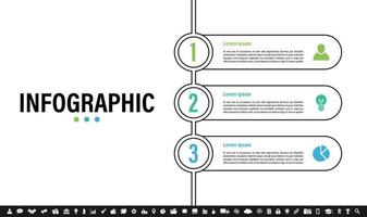 Infographic design template with business concept vector