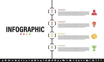 Infographic design template with business concept vector