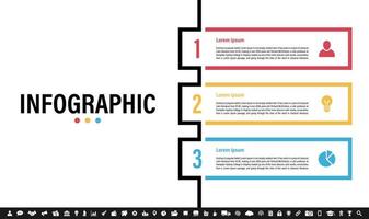 Infographic design template with business concept vector