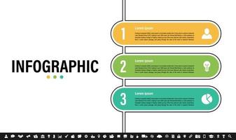 Infographic design template with business concept vector