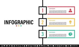 Infographic design template with business concept vector