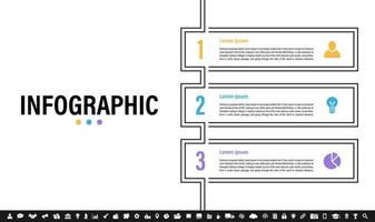 plantilla de diseño infográfico con concepto de negocio vector