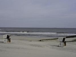 isla de wangerooge en el mar del norte foto