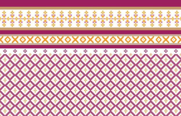 Abstract geometric and tribal patterns, usage design local fabric patterns, Design inspired by indigenous tribes. geometric Vector illustration