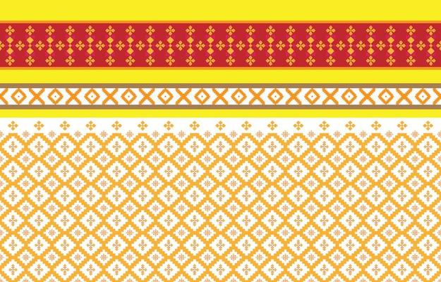 Abstract geometric and tribal patterns, usage design local fabric patterns, Design inspired by indigenous tribes. geometric Vector illustration