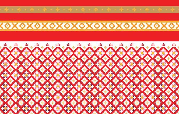 Abstract geometric and tribal patterns, usage design local fabric patterns, Design inspired by indigenous tribes. geometric Vector illustration