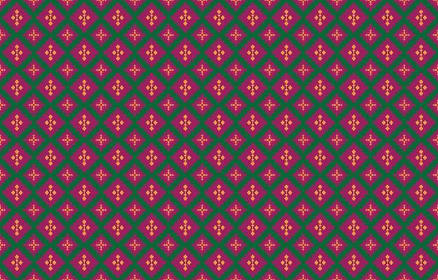 Abstract geometric and tribal patterns, usage design local fabric patterns, Design inspired by indigenous tribes. geometric Vector illustration