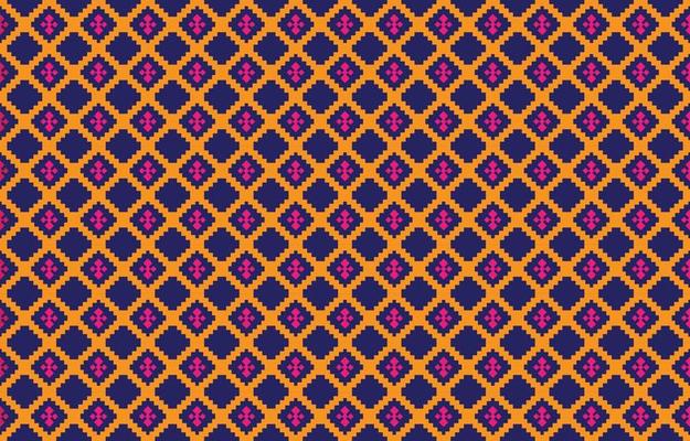 Abstract geometric and tribal patterns, usage design local fabric patterns, Design inspired by indigenous tribes. geometric Vector illustration