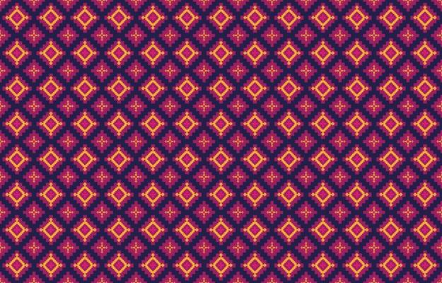 Abstract geometric and tribal patterns, usage design local fabric patterns, Design inspired by indigenous tribes. geometric Vector illustration