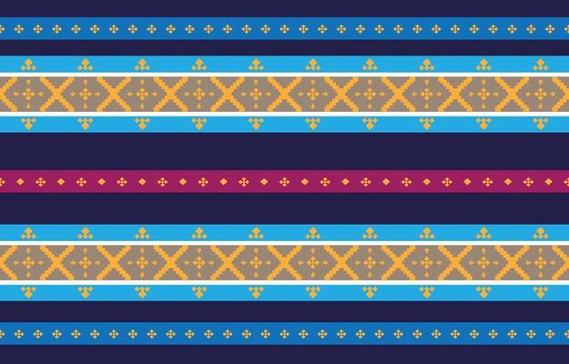 Abstract geometric and tribal patterns, usage design local fabric patterns, Design inspired by indigenous tribes. geometric Vector illustration