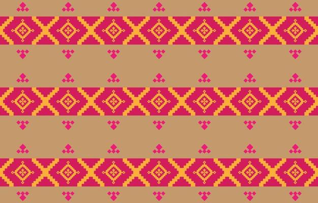 Abstract geometric and tribal patterns, usage design local fabric patterns, Design inspired by indigenous tribes. geometric Vector illustration