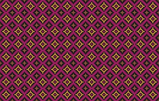 Abstract geometric and tribal patterns, usage design local fabric patterns, Design inspired by indigenous tribes. geometric Vector illustration