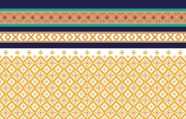 Abstract geometric and tribal patterns, usage design local fabric patterns, Design inspired by indigenous tribes. geometric Vector illustration