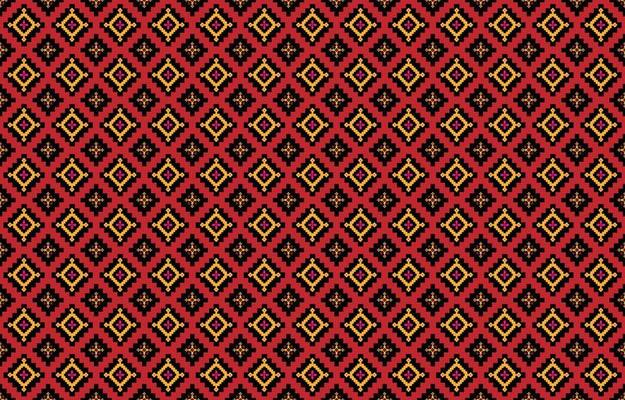 Abstract geometric and tribal patterns, usage design local fabric patterns, Design inspired by indigenous tribes. geometric Vector illustration