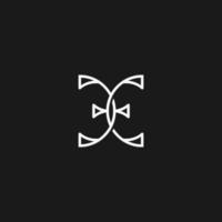 Initial Letter EE Monogram Logo Design Vector Template