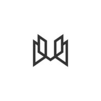 letra inicial logotipo mv o plantilla vectorial de diseño de logotipo vm vector