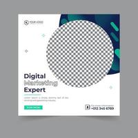 Digital marketing social media post business webinar for social media story, business post or stories banner template geometric shape design for attractive abstract elements post background space vector