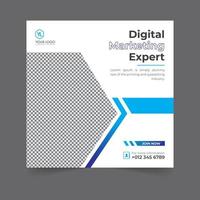 Digital marketing social media post business webinar for social media story, business post or stories banner template geometric shape design for attractive abstract elements post background space vector