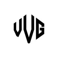 VVG letter logo design with polygon shape. VVG polygon and cube shape logo design. VVG hexagon vector logo template white and black colors. VVG monogram, business and real estate logo.