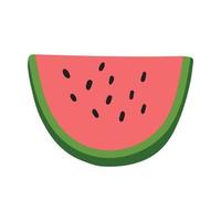 clipart de sandía, fruta madura de verano, fiesta de sandía. vector