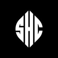 SXC circle letter logo design with circle and ellipse shape. SXC ellipse letters with typographic style. The three initials form a circle logo. SXC Circle Emblem Abstract Monogram Letter Mark Vector. vector