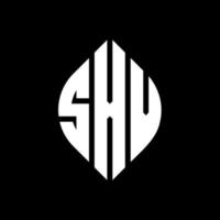 SXV circle letter logo design with circle and ellipse shape. SXV ellipse letters with typographic style. The three initials form a circle logo. SXV Circle Emblem Abstract Monogram Letter Mark Vector. vector