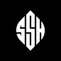 SSX circle letter logo design with circle and ellipse shape. SSX ellipse letters with typographic style. The three initials form a circle logo. SSX Circle Emblem Abstract Monogram Letter Mark Vector. vector