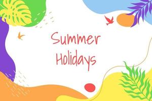 Summer Holidays Handdrawn vector