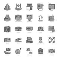 paquete de iconos de espacio de coworking para el diseño de su sitio web, logotipo, aplicación, ui. diseño de glifo de icono de espacio de coworking. ilustración de gráficos vectoriales y trazo editable. vector