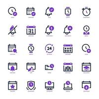 Time and Date icon pack for your website, mobile, presentation, and logo design. Time and Date icon outline design. Vector graphics illustration and editable stroke.