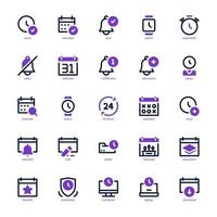 Time and Date icon pack for your website, mobile, presentation, and logo design. Time and Date icon outline design. Vector graphics illustration and editable stroke.