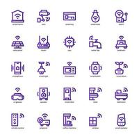 Smart Home Device icon pack for your website, mobile, presentation, and logo design. Smart Home Device icon basic line gradient design. Vector graphics illustration and editable stroke.