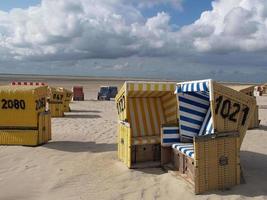 the beach of Langeoog in germany photo