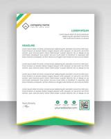 corporate modern letterhead design template with yellow, blue, green and red color. creative modern letter head design template for your project. letterhead, letter head, Business letterhead design. vector