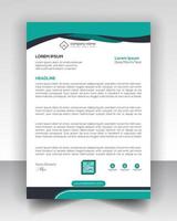 corporate modern letterhead design template with yellow, blue, green and red color. creative modern letter head design template for your project. letterhead, letter head, Business letterhead design. vector