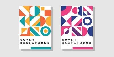 Abstract memphis design layout vector