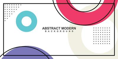 Memphis bauhaus template layout vector