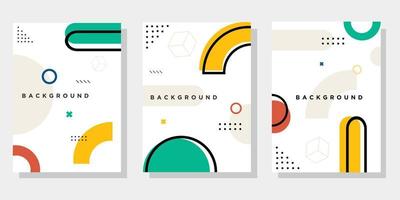 Abastract geometric design templates background vector