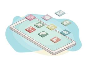 isometric flat game genre icon for mobile and web game application vector