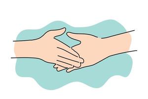 Handshake vector illustration design