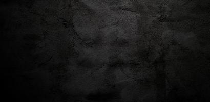 Scary wall Black stone concrete texture background, Dark grey black horror cement texture for background photo