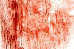 Red background, Scary bloody wall. white wall with blood splatter for halloween background. photo